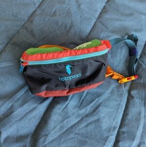 Cotopaxi Colorful Hip Pack with Blue and Red Accents